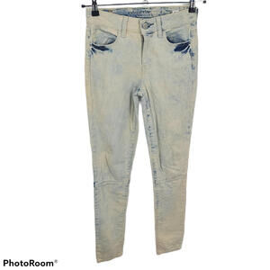 American Eagle Jegging Womens 0‎ High Rise Acid Wash Stretch